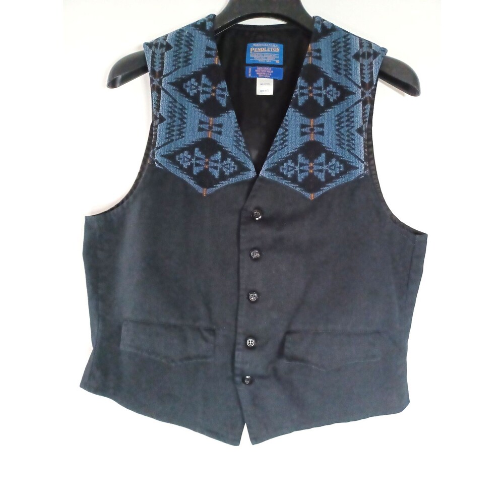 Pendleton High Grade Western Wear Vest Southwestern Men's Med USA Ranch‎ Cowboy